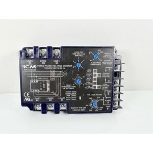 🇺🇸ICM CONTROLS ICM400 THREE PHASE VOLTAGE MONITOR 190-630 VAC 50-60Hz